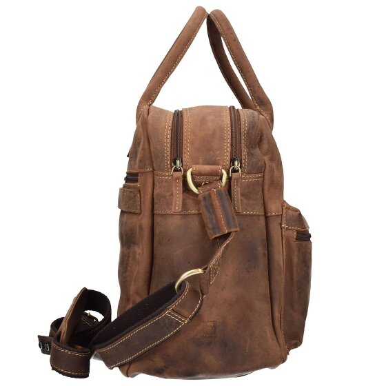 Greenburry Vintage Aktentasche Leder 40 cm Laptopfach
