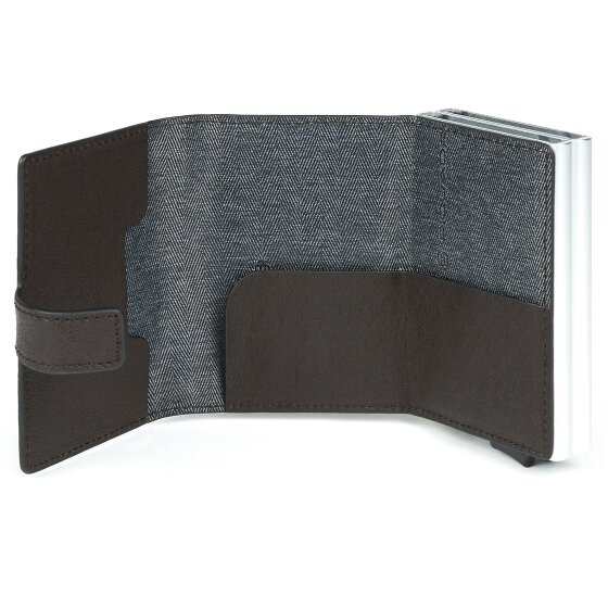 Piquadro Blue Square Kreditkartenetui RFID Schutz Leder 7 cm