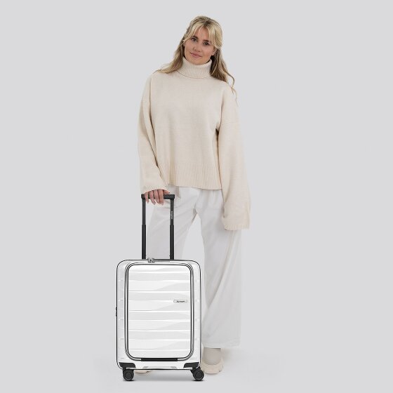 Bergpfeil Travel 4 Rollen Kabinentrolley 55 cm Laptopfach mit Dehnfalte