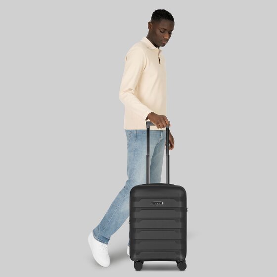 d&n South Dakota 4 Rollen Kabinentrolley S 55 cm mit Dehnfalte