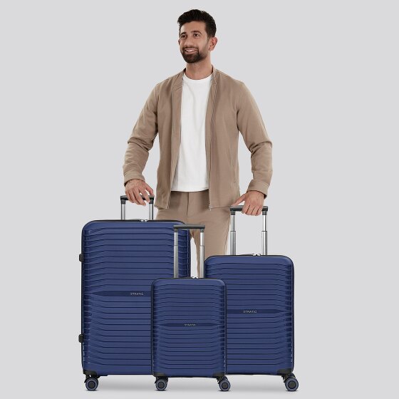 Stratic Shine 4 Rollen Kofferset 3-teilig mit Dehnfalte