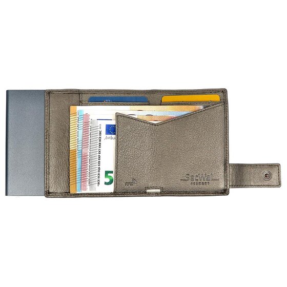 SecWal Kreditkartenetui Geldbörse RFID Leder 9,5 cm