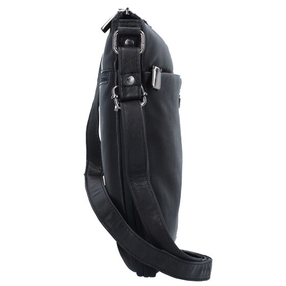 Greenland Nature Black Nappa Umhängetasche Leder 29 cm