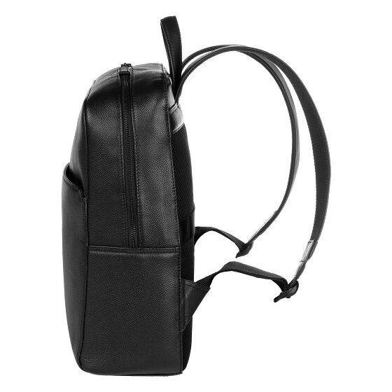 Bugatti Black Daypack Leder 40 cm Laptopfach