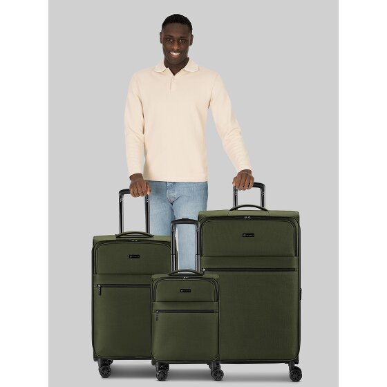 Bugatti Valencia Soft 4 Rollen Kofferset 3-teilig mit Dehnfalte