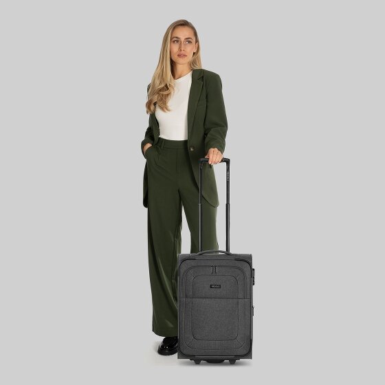 Redolz Essentials 12 2 Rollen Kabinentrolley S 55 cm mit Dehnfalte