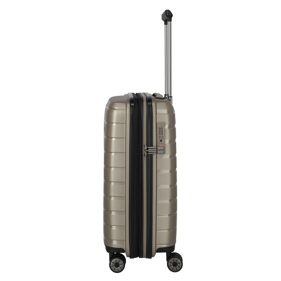 Travelite Air Base 4 Rollen Kabinentrolley 55 cm mit Dehnfalte