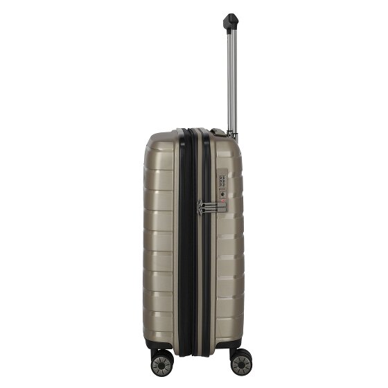 Travelite Air Base 4 Rollen Kabinentrolley 55 cm mit Dehnfalte