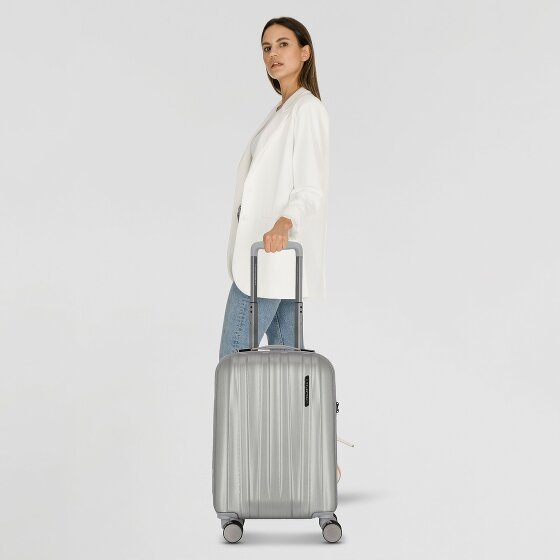 Polestream Moonrock 4 Rollen Kabinentrolley S 55 cm mit Dehnfalte