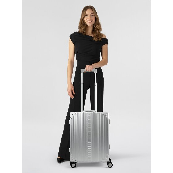 Aleon Traveler Domestic 4-Rollen Kabinentrolley Aluminium 55 cm