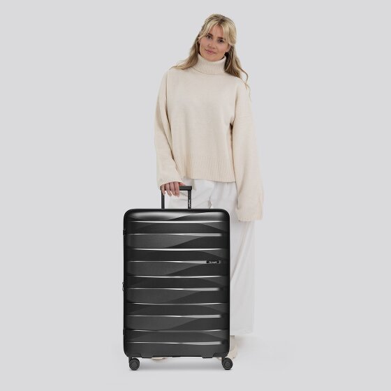 Bergpfeil Travel 4-Rollen Trolley L 75 cm mit Dehnfalte