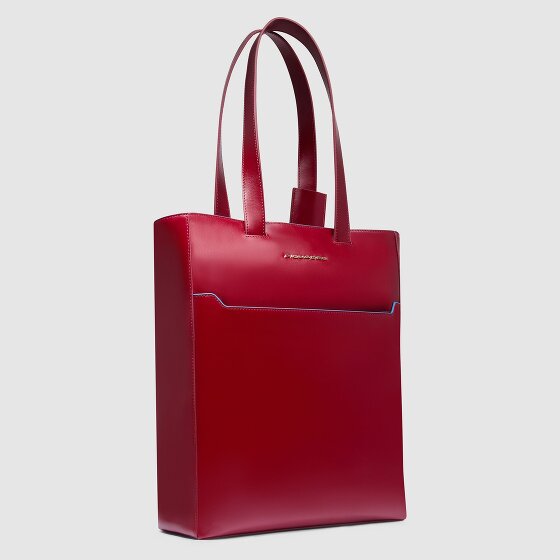Piquadro Blue Square Schultertasche RFID Schutz Leder 30 cm Laptopfach