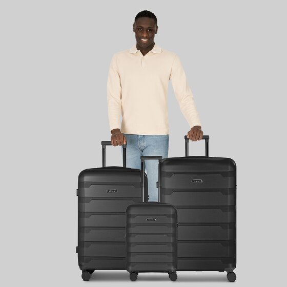 d&n South Dakota 4 Rollen Kofferset 3-teilig mit Dehnfalte