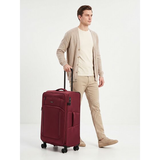 d&n Travel Line 9804 4 Rollen Trolley L 78 cm mit Dehnfalte