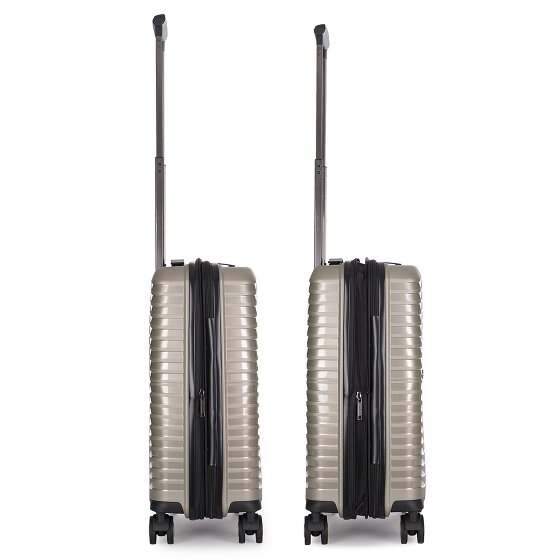 Stratic Bright+ 4 Rollen Kabinentrolley S 55 cm mit Dehnfalte