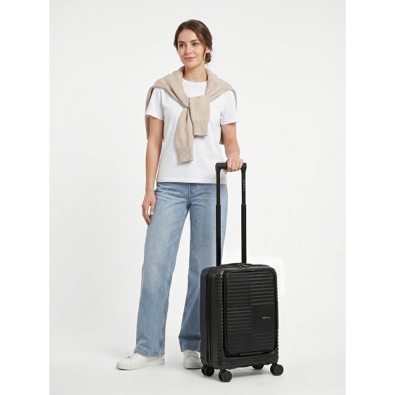 Redolz Essentials 17 2.0 4 Rollen Kabinentrolley 55 cm Laptopfach mit Dehnfalte