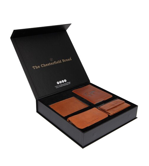 The Chesterfield Brand Geldbörse Geschenkset 4-teilig  Leder 12 cm
