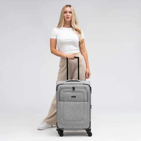 Redolz Essentials 12 MEDIUM 4-Rollen Trolley 67 cm mit Dehnfalte