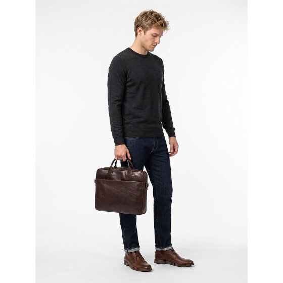 Jost Glasgow Aktentasche Leder 37 cm Laptopfach