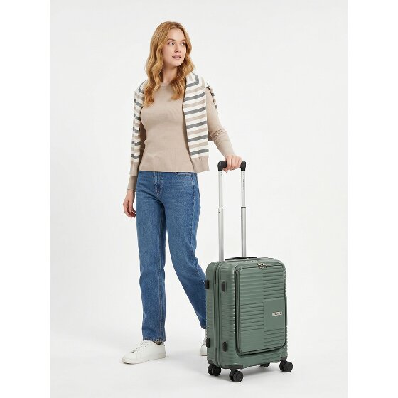 Redolz Essentials 17 2.0 4 Rollen Kabinentrolley 55 cm Laptopfach mit Dehnfalte