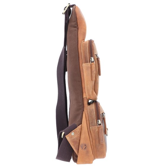 Greenburry Vintage Umhängetasche Leder 20 cm