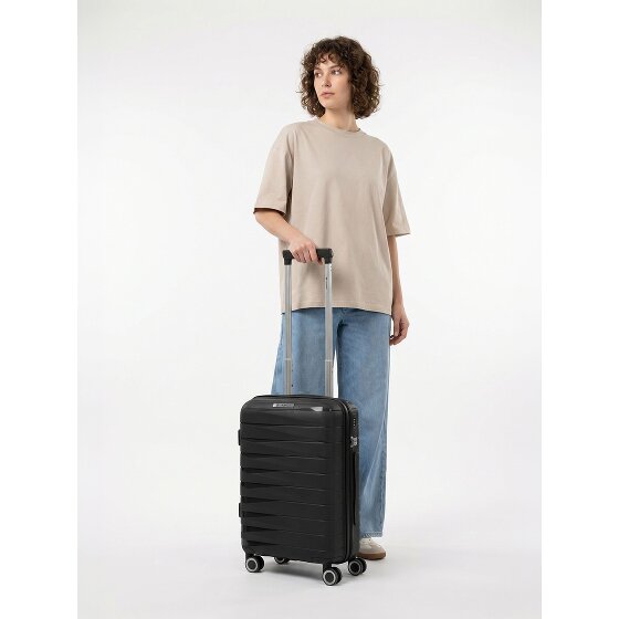 Franky London 4 Rollen Kabinentrolley S 55 cm mit Dehnfalte