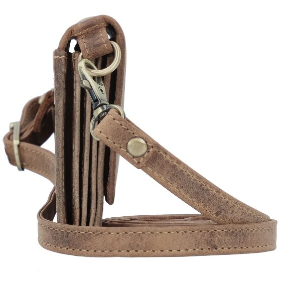 Greenburry Vintage Clutch Geldbörse RFID Schutz Leder 20 cm