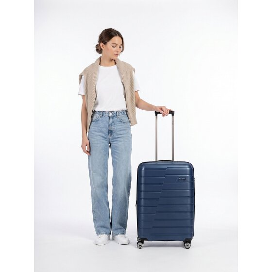 Travelite Air Base 4 Rollen Trolley 67 cm mit Dehnfalte