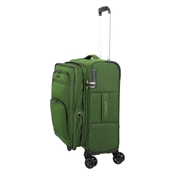 Travelite Cubis 4 Rollen Kabinentrolley S 55 cm mit Dehnfalte