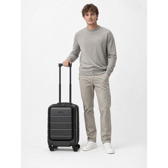 Police Dublin 4 Rollen Kabinentrolley S 54 cm Laptopfach mit Dehnfalte
