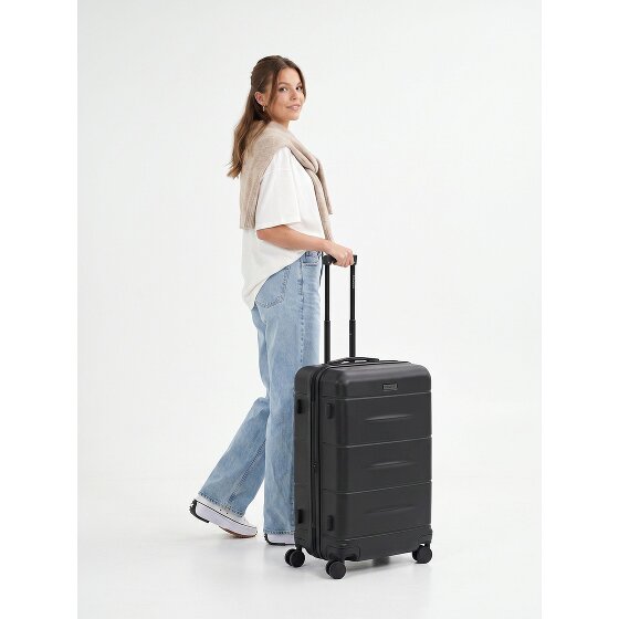 Police London 4 Rollen Trolley 64 cm mit Dehnfalte