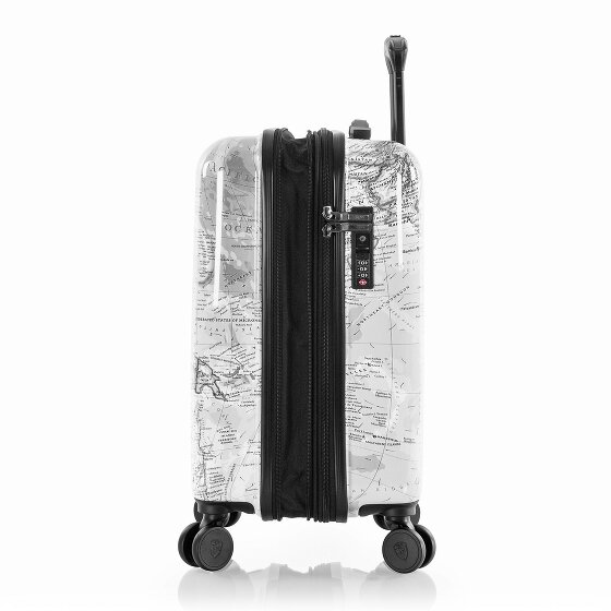 Heys Black Camo 4 Rollen Kabinentrolley S 53 cm mit Dehnfalte