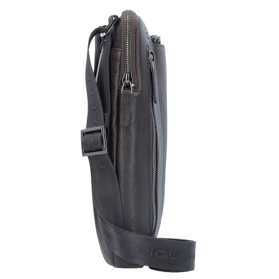 Piquadro Black Square Umhängetasche Leder 24 cm