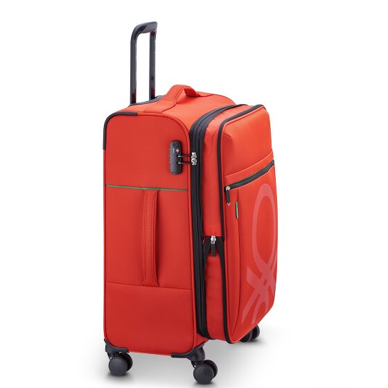 Delsey Paris x United Colors of Benetton Color Bock 4-Rollen Trolley 67 cm mit Dehnfalte