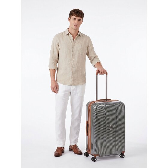 Delsey Paris Helium Ultimate 4 Rollen Trolley 70 cm mit Dehnfalte