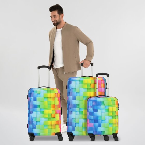 Nowi Santa Cruz 4 Rollen Kofferset 3-teilig