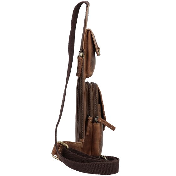 Greenburry Vintage Umhängetasche Leder 20 cm