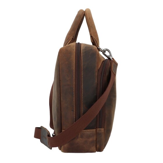 Plevier Retro Colmar Aktentasche Leder 40 cm Laptopfach