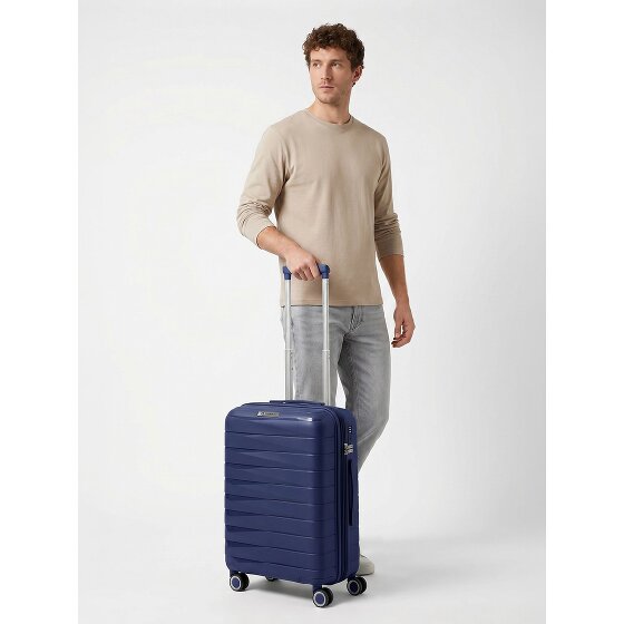 Franky London 4 Rollen Kabinentrolley S 55 cm mit Dehnfalte