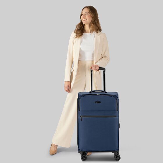 Bugatti Valencia Soft 4 Rollen Trolley M 65 cm mit Dehnfalte