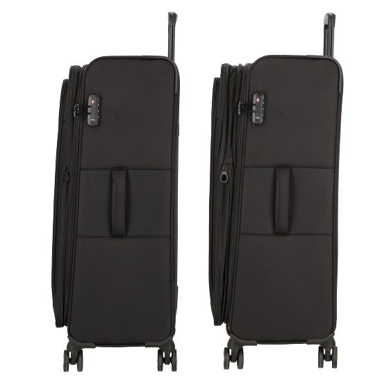 d&n Travel Line 9704 4 Rollen Trolley L 78 cm mit Dehnfalte