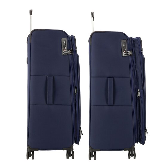 d&n Travel Line 9504 4 Rollen Trolley L 76 cm mit Dehnfalte
