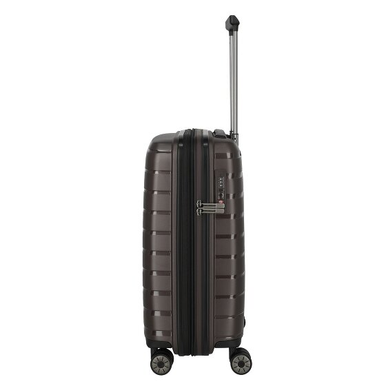 Travelite Air Base 4 Rollen Kabinentrolley 55 cm mit Dehnfalte