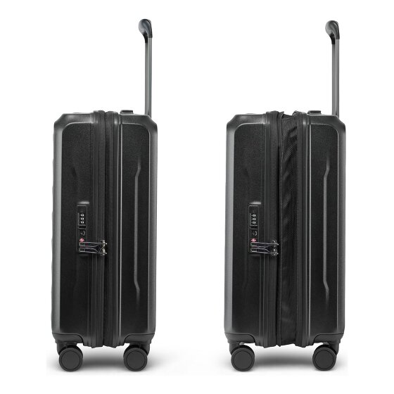 Stratic Phoenix 4 Rollen Kabinentrolley 55 cm mit Dehnfalte