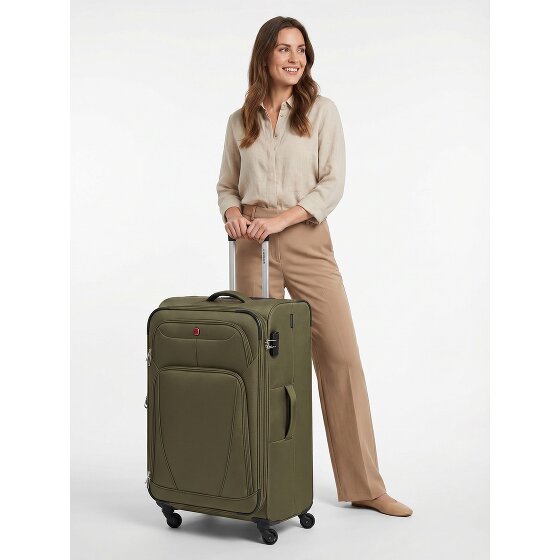 Wenger Beaumont 4 Rollen Trolley L 78 cm mit Dehnfalte