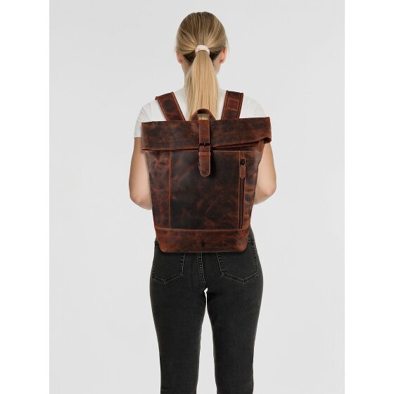 Jack Kinsky Baltimore 15 Business-Rucksack Leder 43 cm Laptopfach