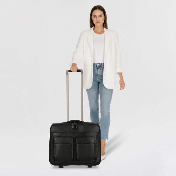 Piquadro Modus Special 2 Rollen Businesstrolley Leder 44 cm Laptopfach