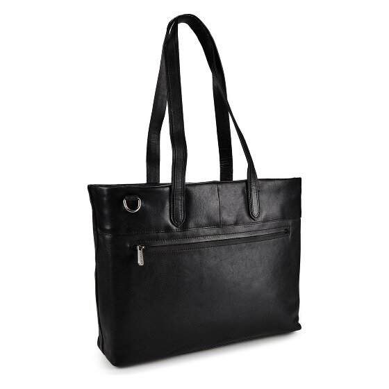 Plevier Catz Aktentasche RFID Schutz Leder 43 cm Laptopfach