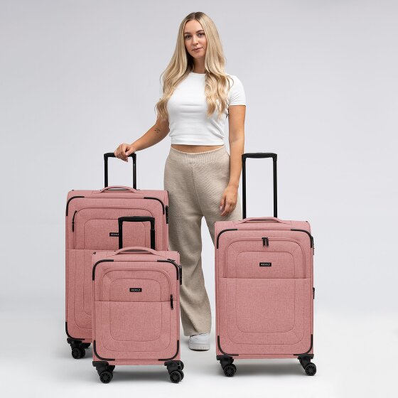 Redolz Essentials 12 THREE SET 4 Rollen Kofferset 3-teilig mit Dehnfalte