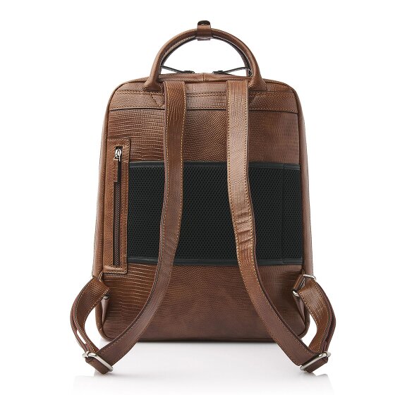 Castelijn & Beerens Hanne Business-Rucksack RFID Schutz Leder 40 cm Laptopfach